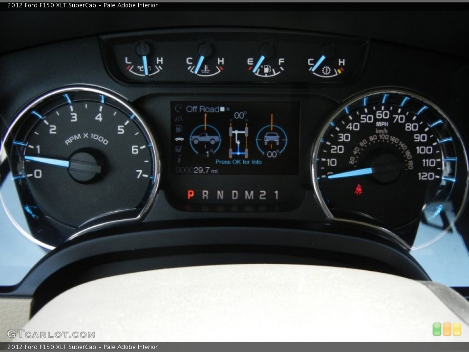 Pale Adobe Interior Gauges for the 2012 Ford F150 XLT SuperCab #65284256