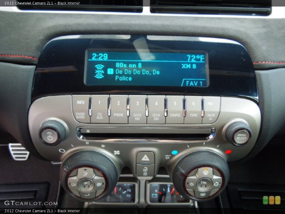 Black Interior Controls for the 2012 Chevrolet Camaro ZL1 #65285576