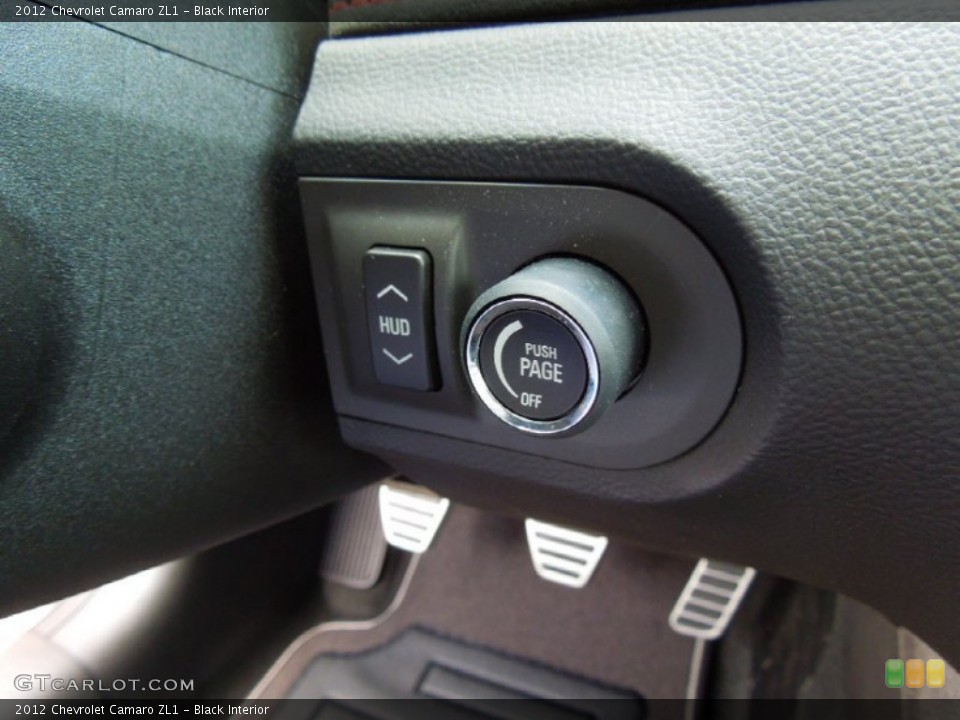 Black Interior Controls for the 2012 Chevrolet Camaro ZL1 #65285585