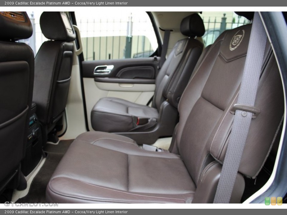Cocoa/Very Light Linen Interior Photo for the 2009 Cadillac Escalade Platinum AWD #65291636