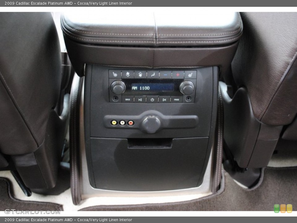 Cocoa/Very Light Linen Interior Controls for the 2009 Cadillac Escalade Platinum AWD #65291642