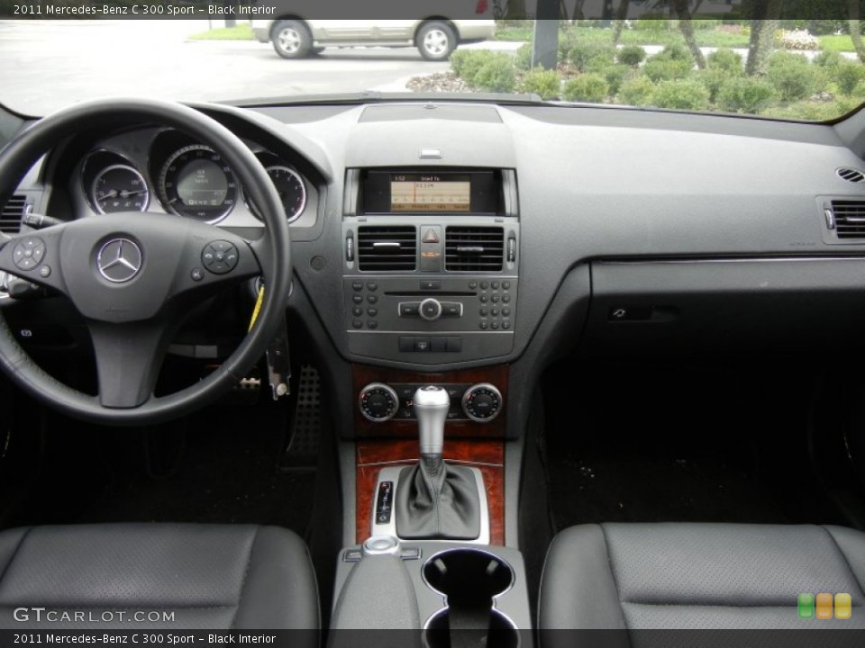 Black Interior Dashboard for the 2011 Mercedes-Benz C 300 Sport #65292146
