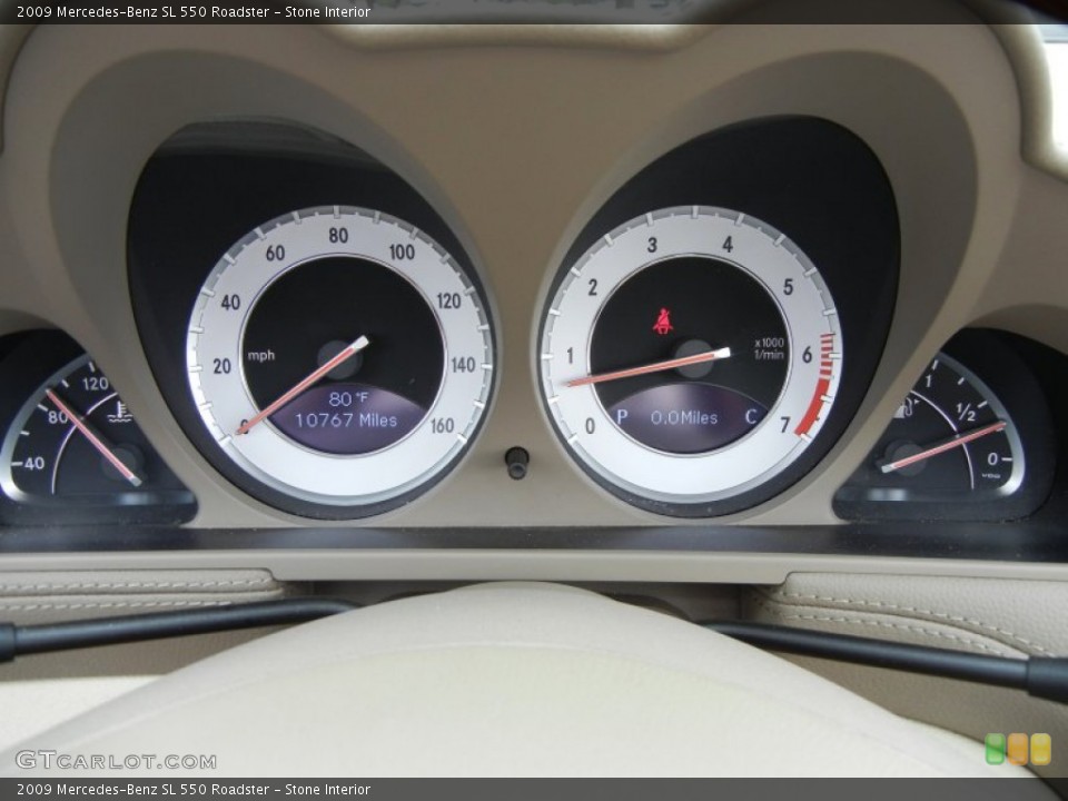Stone Interior Gauges for the 2009 Mercedes-Benz SL 550 Roadster #65292491