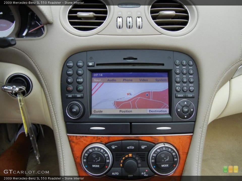 Stone Interior Navigation for the 2009 Mercedes-Benz SL 550 Roadster #65292503