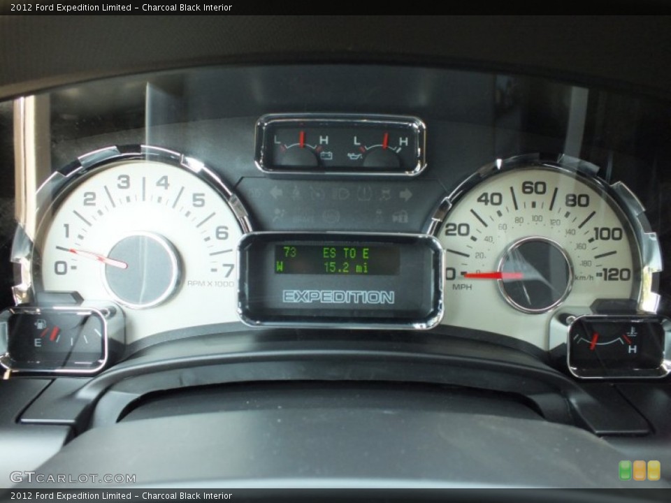 Charcoal Black Interior Gauges for the 2012 Ford Expedition Limited #65293433