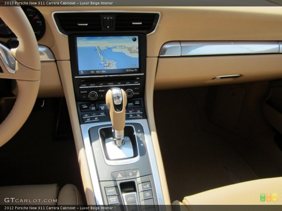 Luxor Beige Interior Dashboard for the 2012 Porsche New 911 Carrera Cabriolet #65293703
