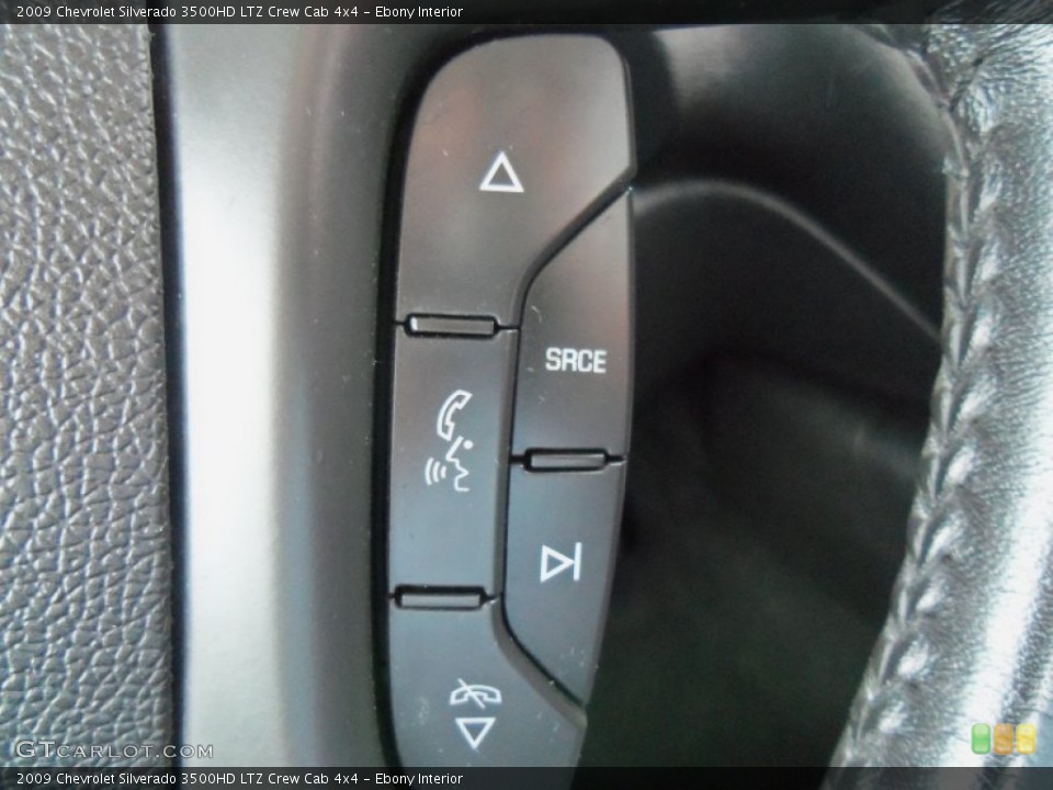 Ebony Interior Controls for the 2009 Chevrolet Silverado 3500HD LTZ Crew Cab 4x4 #65296670