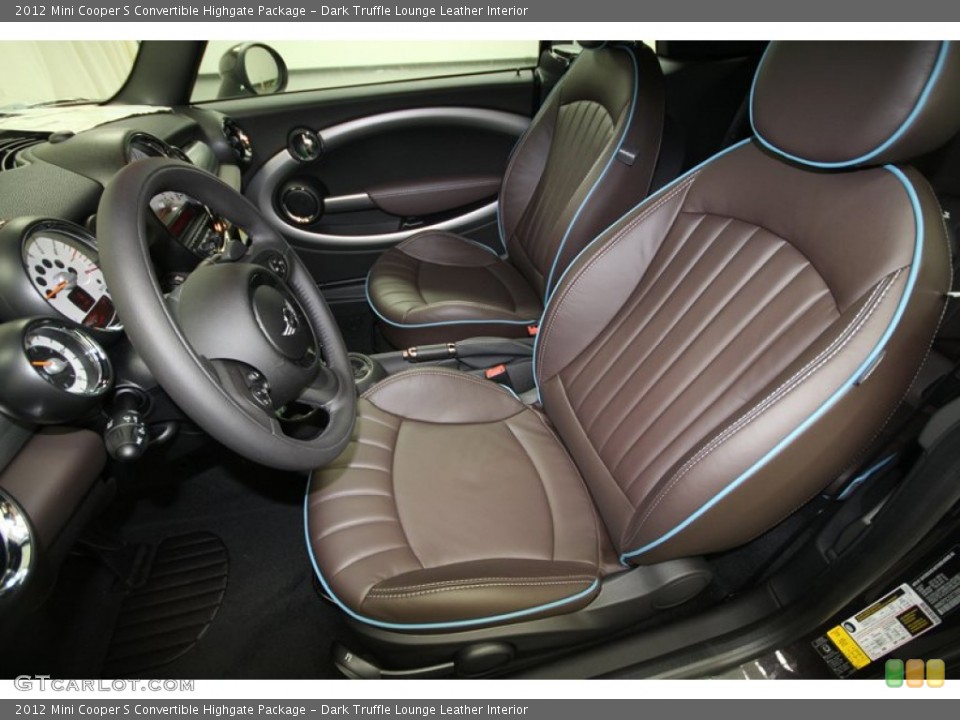 Dark Truffle Lounge Leather Interior Photo for the 2012 Mini Cooper S Convertible Highgate Package #65303708