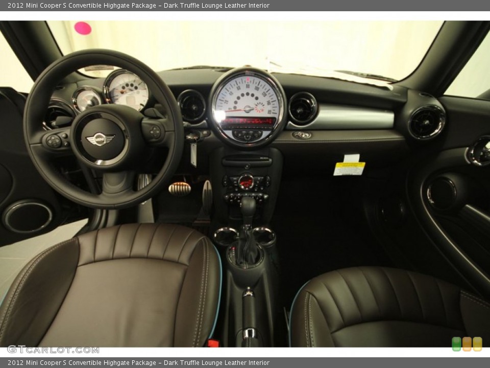 Dark Truffle Lounge Leather Interior Photo for the 2012 Mini Cooper S Convertible Highgate Package #65303711