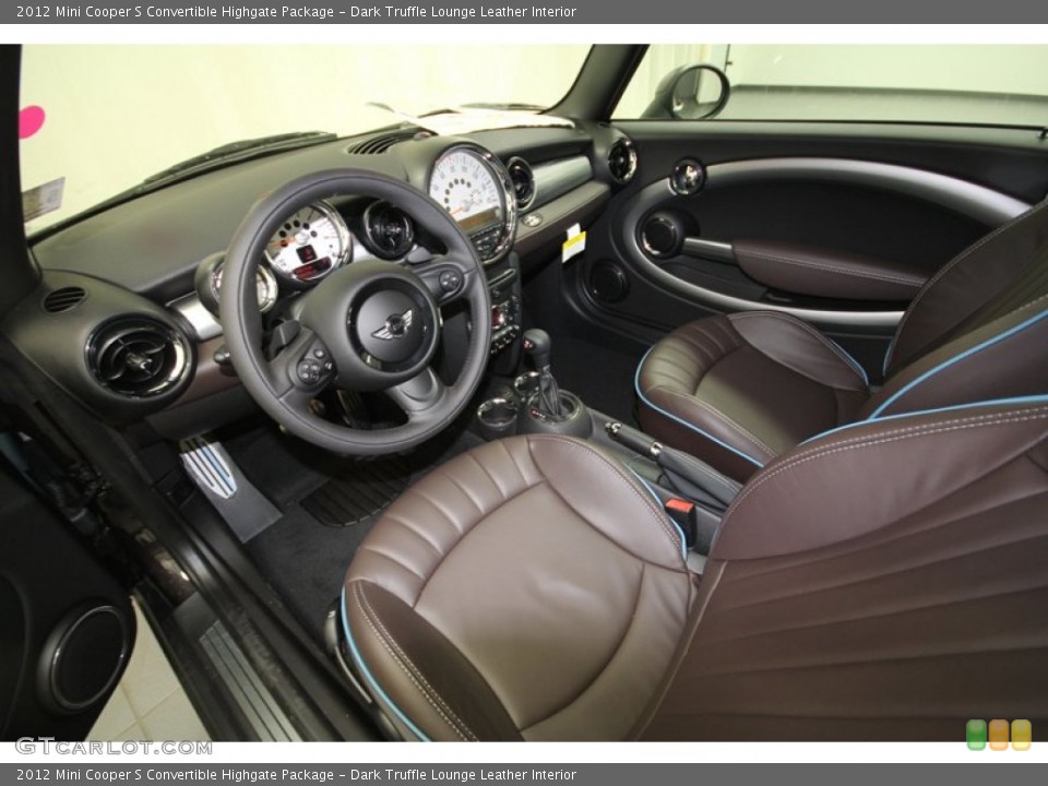 Dark Truffle Lounge Leather Interior Photo for the 2012 Mini Cooper S Convertible Highgate Package #65303735