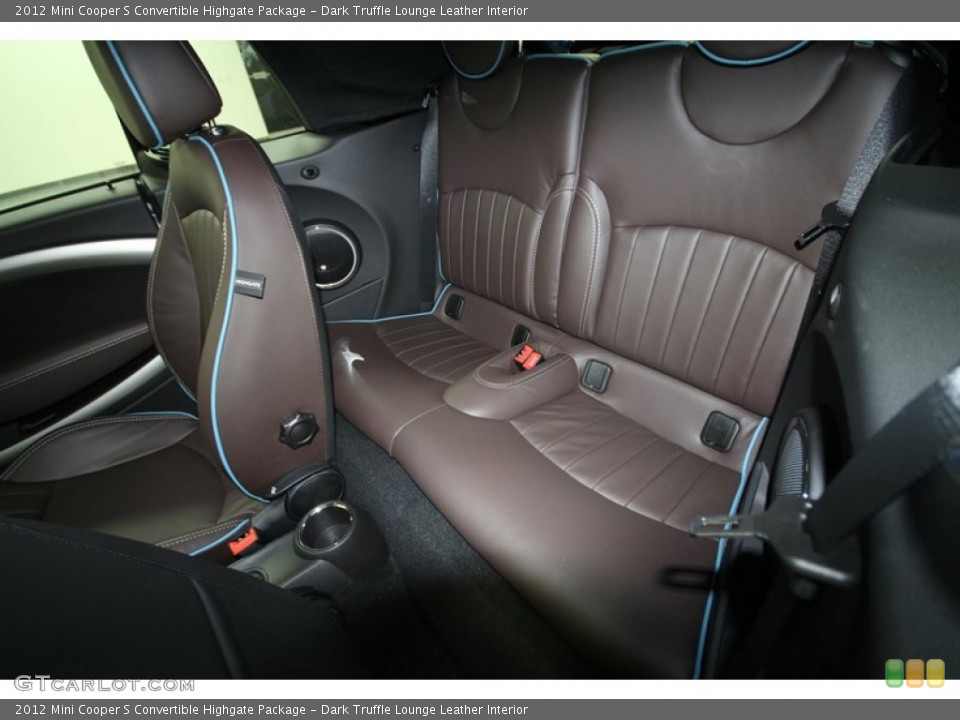 Dark Truffle Lounge Leather Interior Photo for the 2012 Mini Cooper S Convertible Highgate Package #65303738