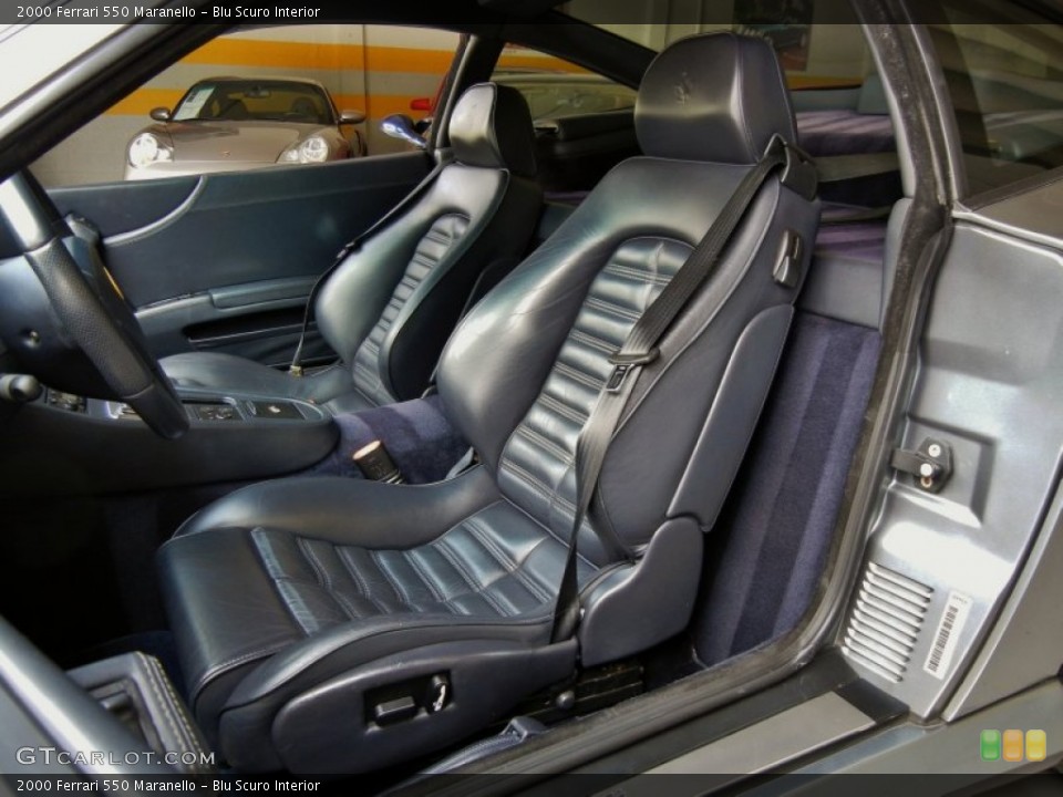 Blu Scuro Interior Front Seat for the 2000 Ferrari 550 Maranello #65303891
