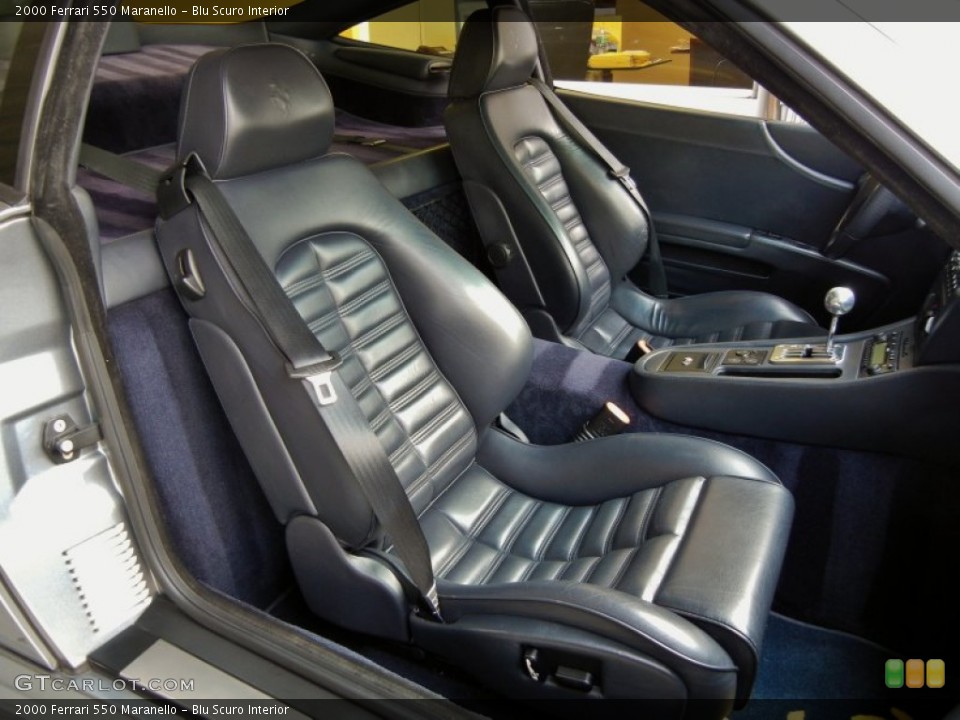 Blu Scuro Interior Front Seat for the 2000 Ferrari 550 Maranello #65303897