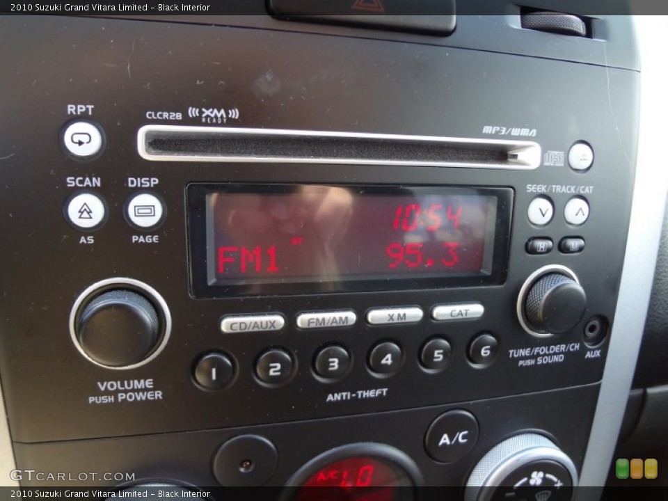 Black Interior Audio System for the 2010 Suzuki Grand Vitara Limited #65308349