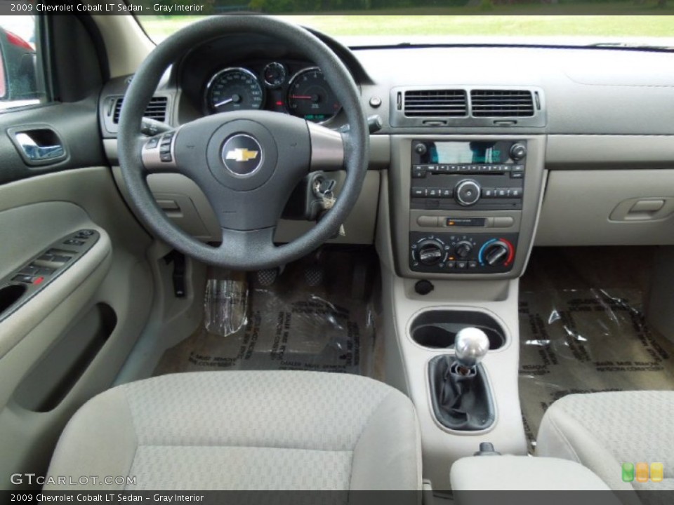 Gray Interior Dashboard for the 2009 Chevrolet Cobalt LT Sedan #65308718