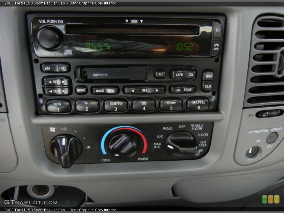 Dark Graphite Grey Interior Controls for the 2003 Ford F150 Sport Regular Cab #65317190