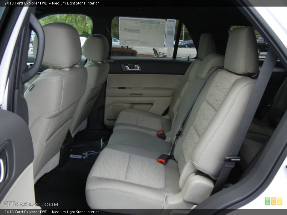 Medium Light Stone Interior Rear Seat for the 2013 Ford Explorer FWD #65317499