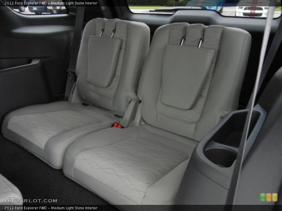 Medium Light Stone Interior Rear Seat for the 2013 Ford Explorer FWD #65317508