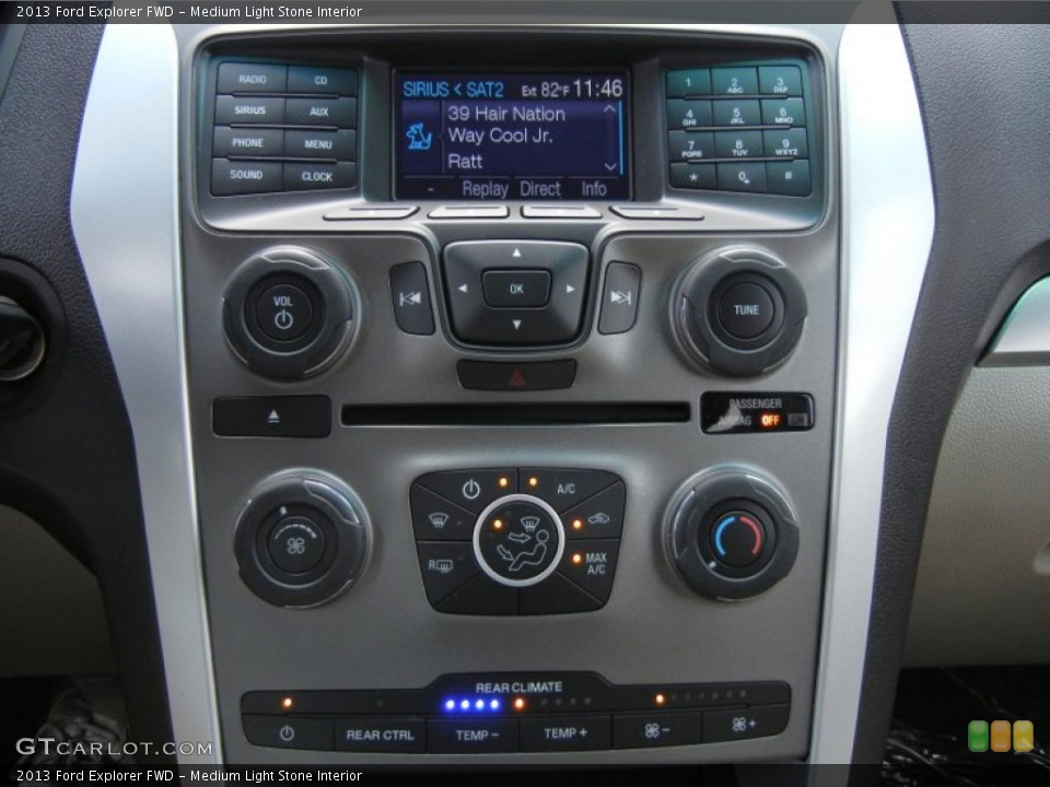 Medium Light Stone Interior Controls for the 2013 Ford Explorer FWD #65317541