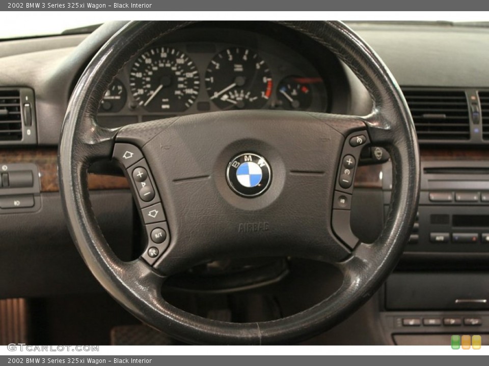 Black Interior Steering Wheel for the 2002 BMW 3 Series 325xi Wagon #65317694