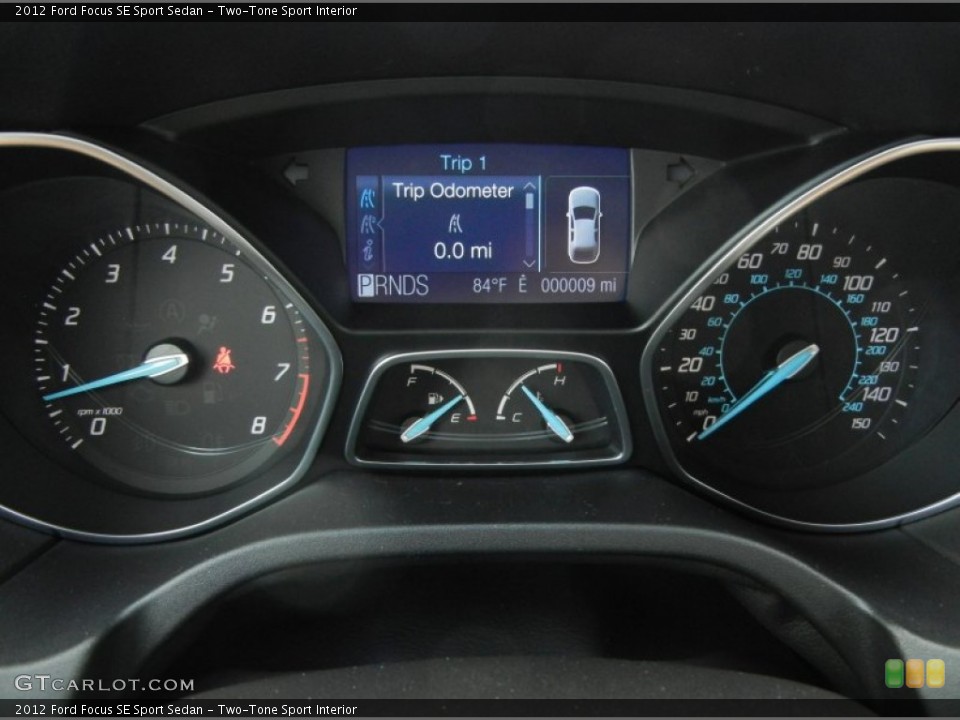 Two-Tone Sport Interior Gauges for the 2012 Ford Focus SE Sport Sedan #65317724