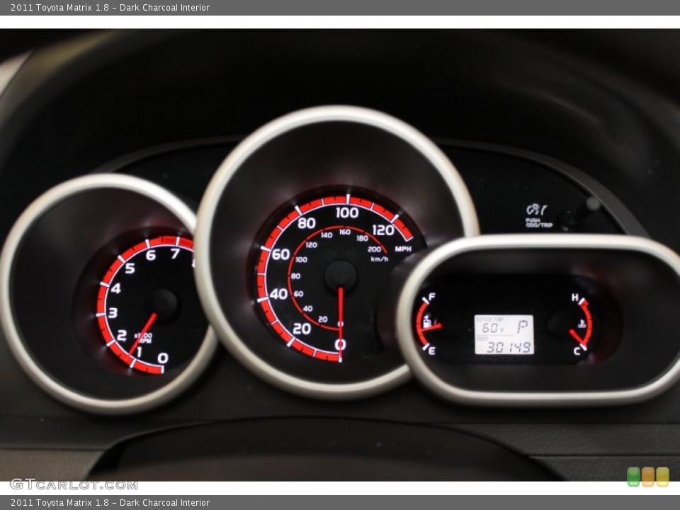 Dark Charcoal Interior Gauges for the 2011 Toyota Matrix 1.8 #65318075