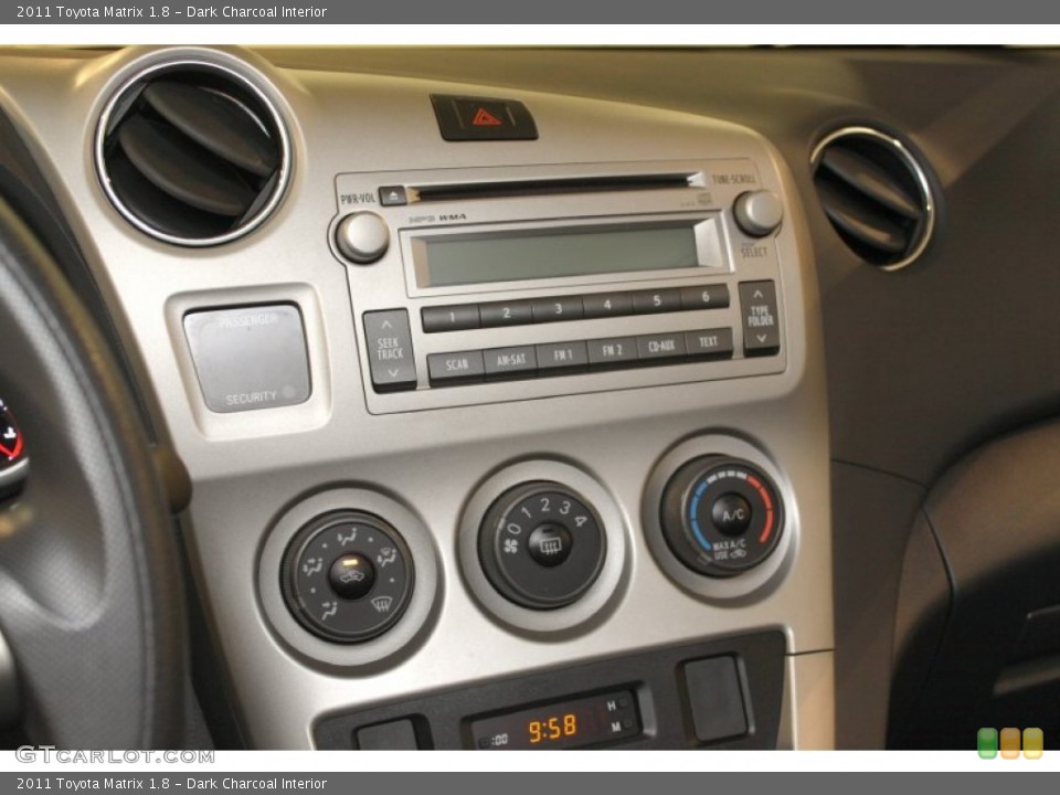 Dark Charcoal Interior Controls for the 2011 Toyota Matrix 1.8 #65318081