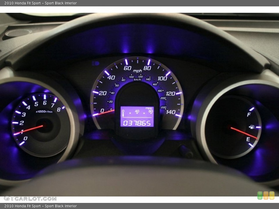 Sport Black Interior Gauges for the 2010 Honda Fit Sport #65318195