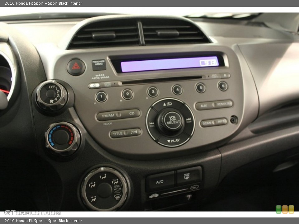 Sport Black Interior Controls for the 2010 Honda Fit Sport #65318204