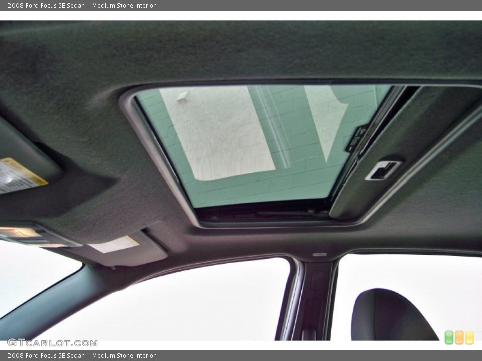 Medium Stone Interior Sunroof for the 2008 Ford Focus SE Sedan #65318825