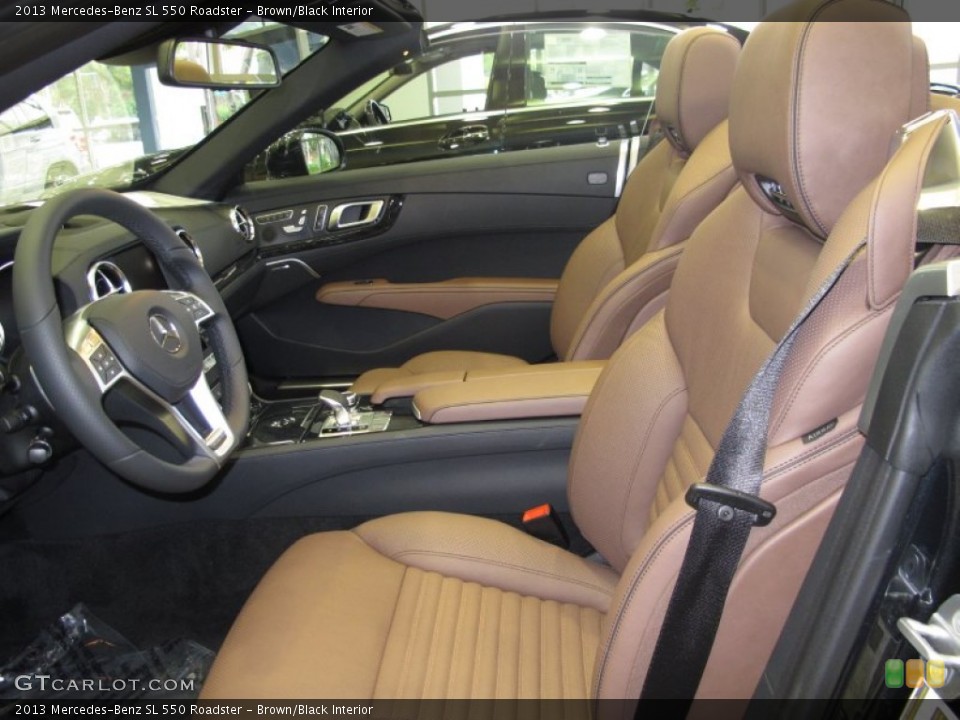 Brown/Black 2013 Mercedes-Benz SL Interiors