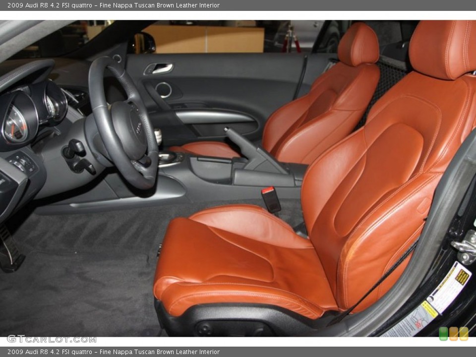 Fine Nappa Tuscan Brown Leather Interior Photo for the 2009 Audi R8 4.2 FSI quattro #65320485