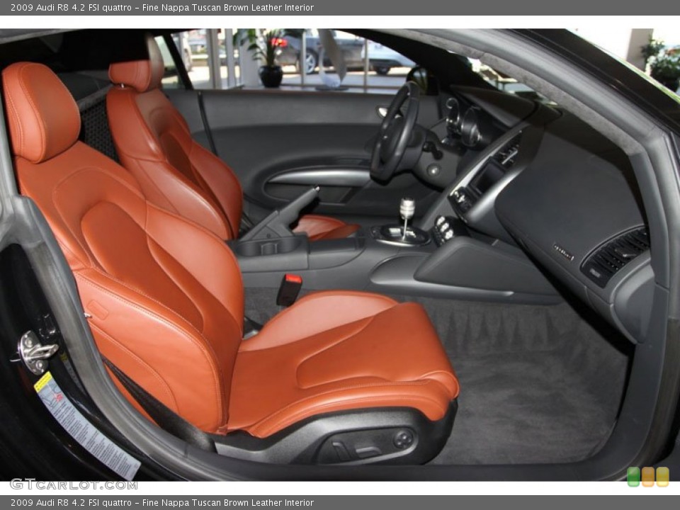 Fine Nappa Tuscan Brown Leather Interior Photo for the 2009 Audi R8 4.2 FSI quattro #65320580