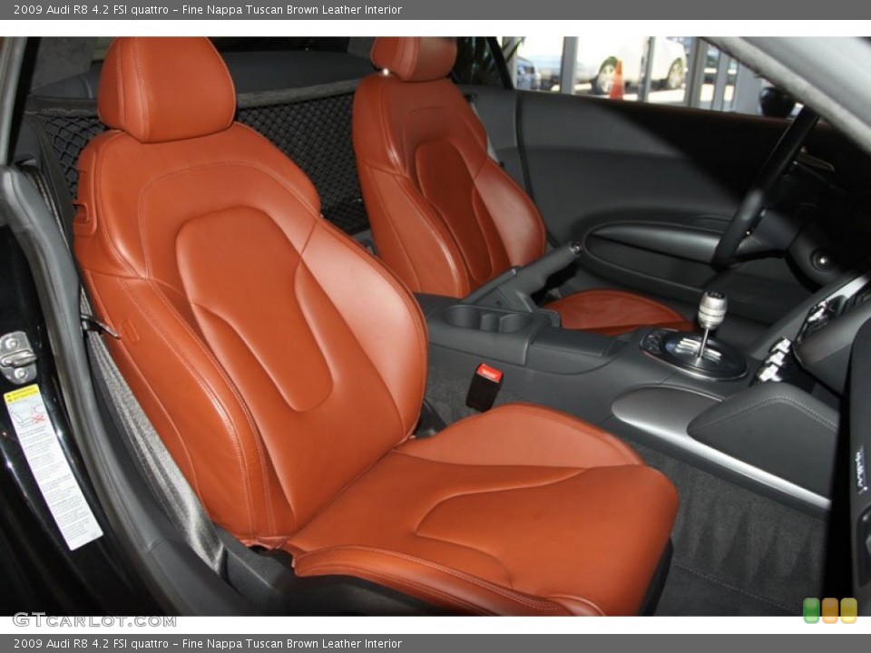 Fine Nappa Tuscan Brown Leather Interior Photo for the 2009 Audi R8 4.2 FSI quattro #65320598