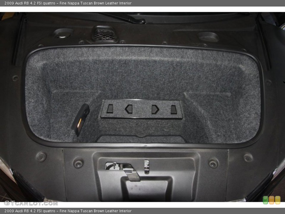 Fine Nappa Tuscan Brown Leather Interior Trunk for the 2009 Audi R8 4.2 FSI quattro #65320687