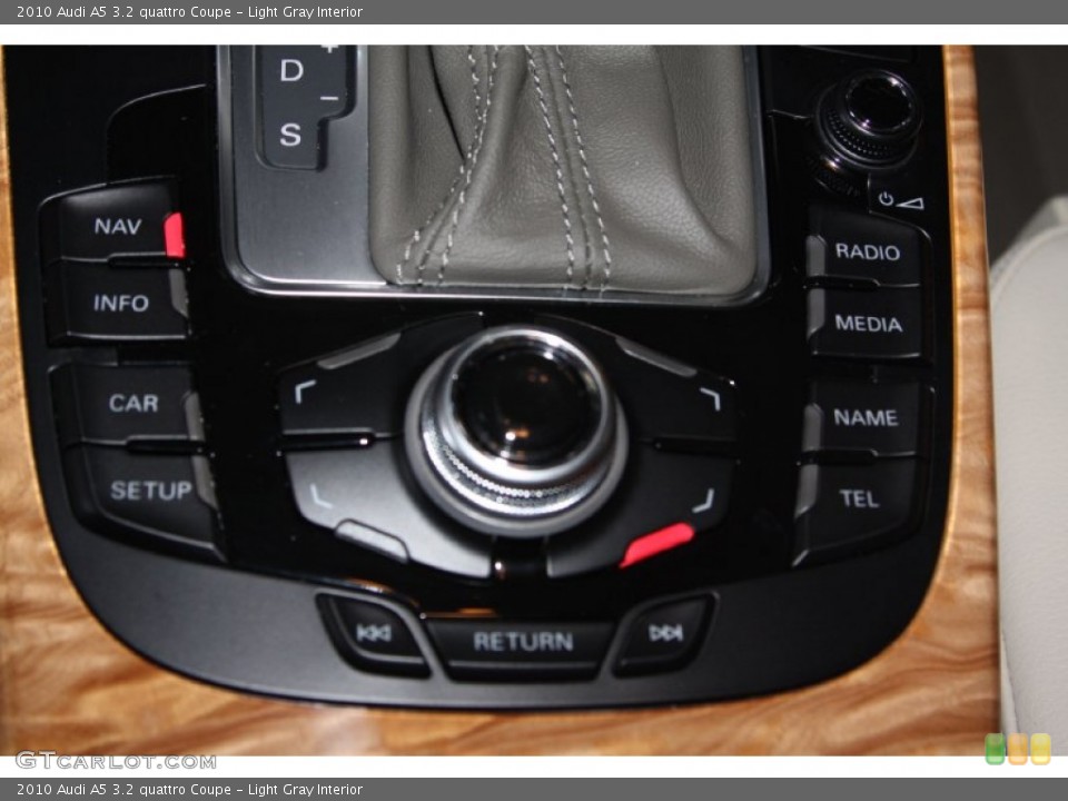 Light Gray Interior Controls for the 2010 Audi A5 3.2 quattro Coupe #65321138