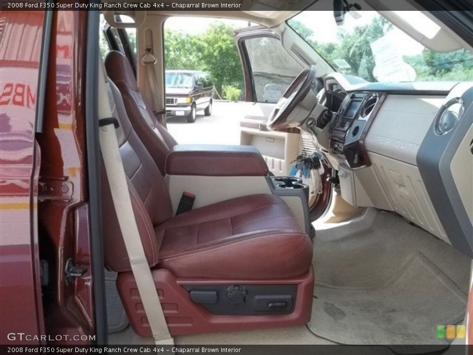 Chaparral Brown Interior Photo for the 2008 Ford F350 Super Duty King Ranch Crew Cab 4x4 #65322338