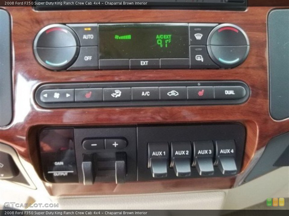Chaparral Brown Interior Controls for the 2008 Ford F350 Super Duty King Ranch Crew Cab 4x4 #65322395