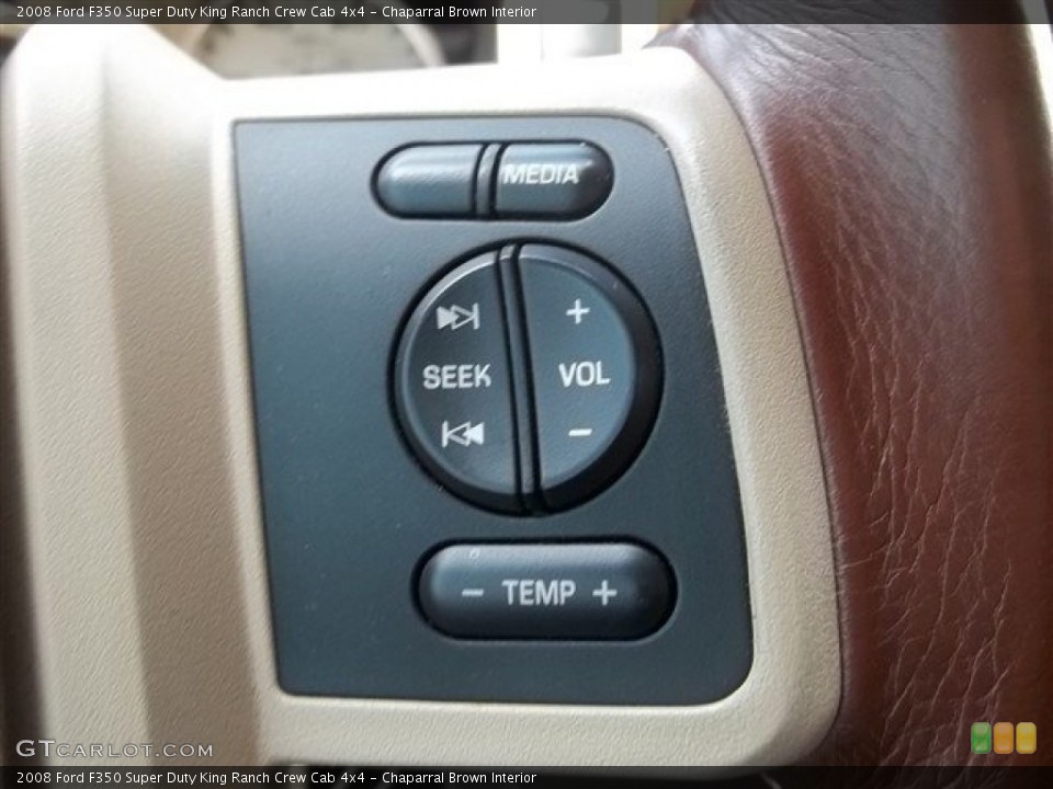 Chaparral Brown Interior Controls for the 2008 Ford F350 Super Duty King Ranch Crew Cab 4x4 #65322440