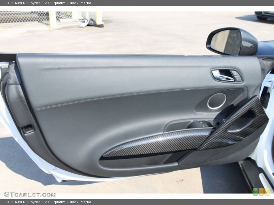 Black Interior Door Panel for the 2012 Audi R8 Spyder 5.2 FSI quattro #65322554