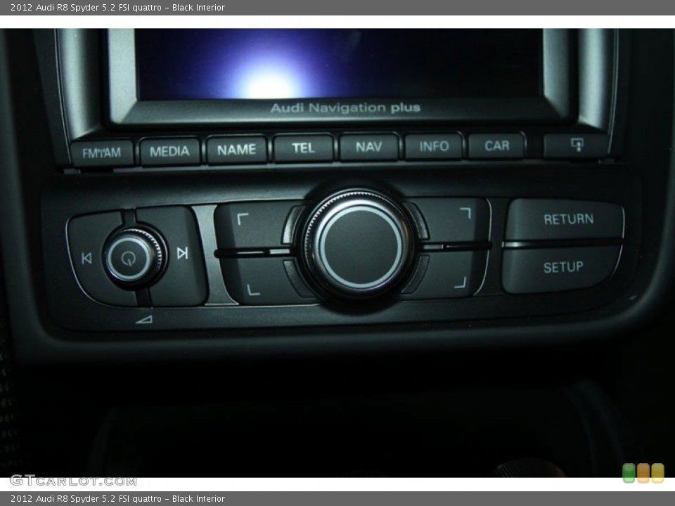 Black Interior Controls for the 2012 Audi R8 Spyder 5.2 FSI quattro #65322629
