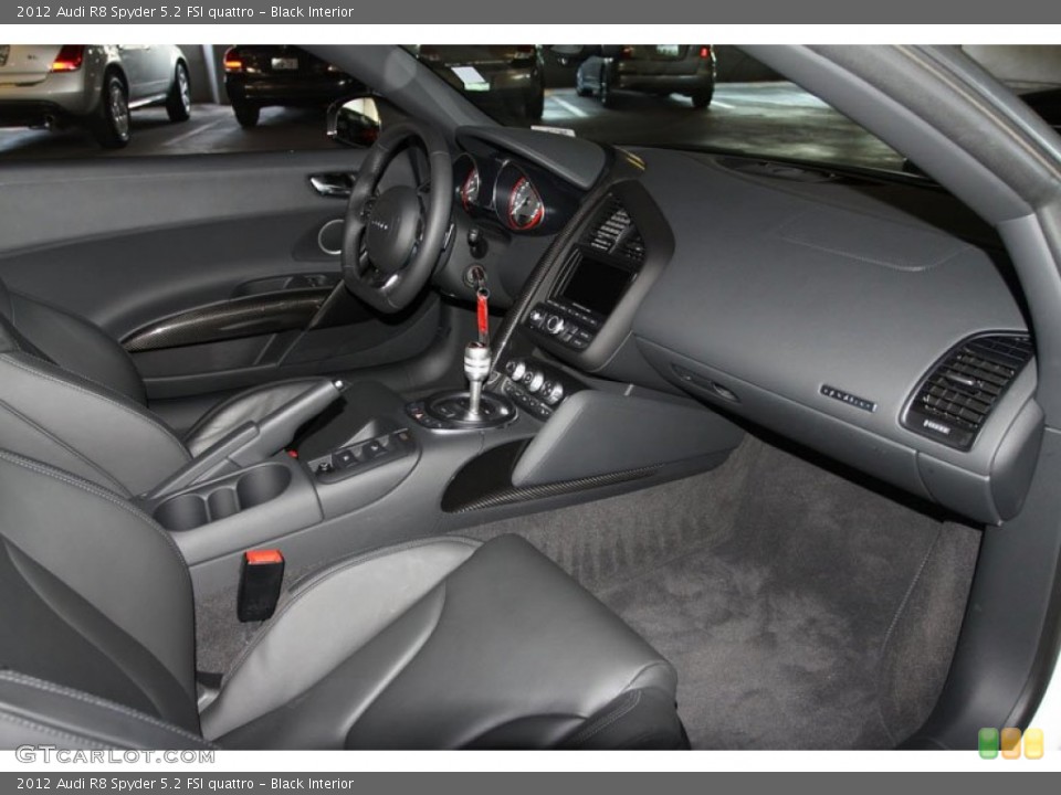 Black Interior Photo for the 2012 Audi R8 Spyder 5.2 FSI quattro #65322704
