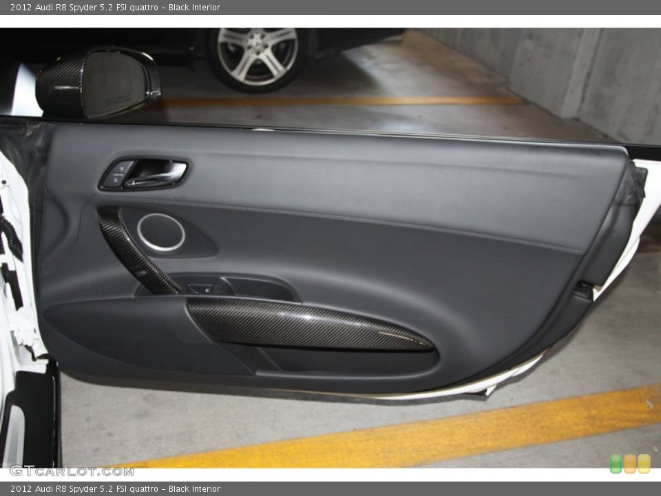 Black Interior Door Panel for the 2012 Audi R8 Spyder 5.2 FSI quattro #65322731