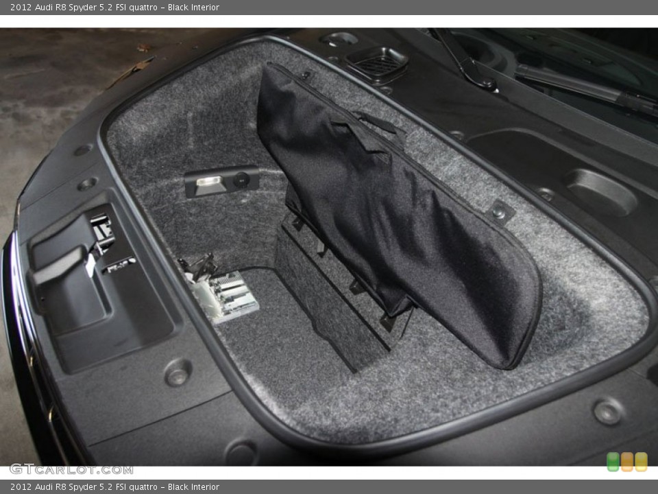 Black Interior Trunk for the 2012 Audi R8 Spyder 5.2 FSI quattro #65322770