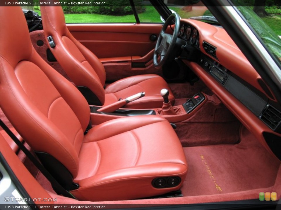 Boxster Red Interior Photo for the 1998 Porsche 911 Carrera Cabriolet #65325132