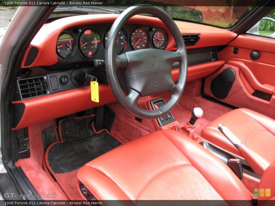 Boxster Red Interior Prime Interior for the 1998 Porsche 911 Carrera Cabriolet #65325167