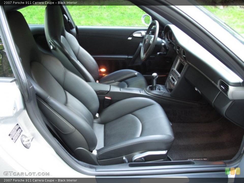 Black Interior Front Seat for the 2007 Porsche 911 Carrera Coupe #65325344