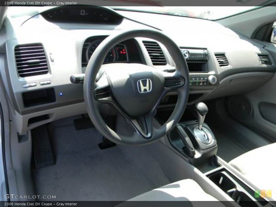 Gray Interior Dashboard for the 2006 Honda Civic DX Coupe #65326301