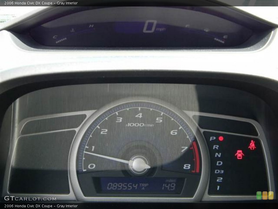 Gray Interior Gauges for the 2006 Honda Civic DX Coupe #65326400