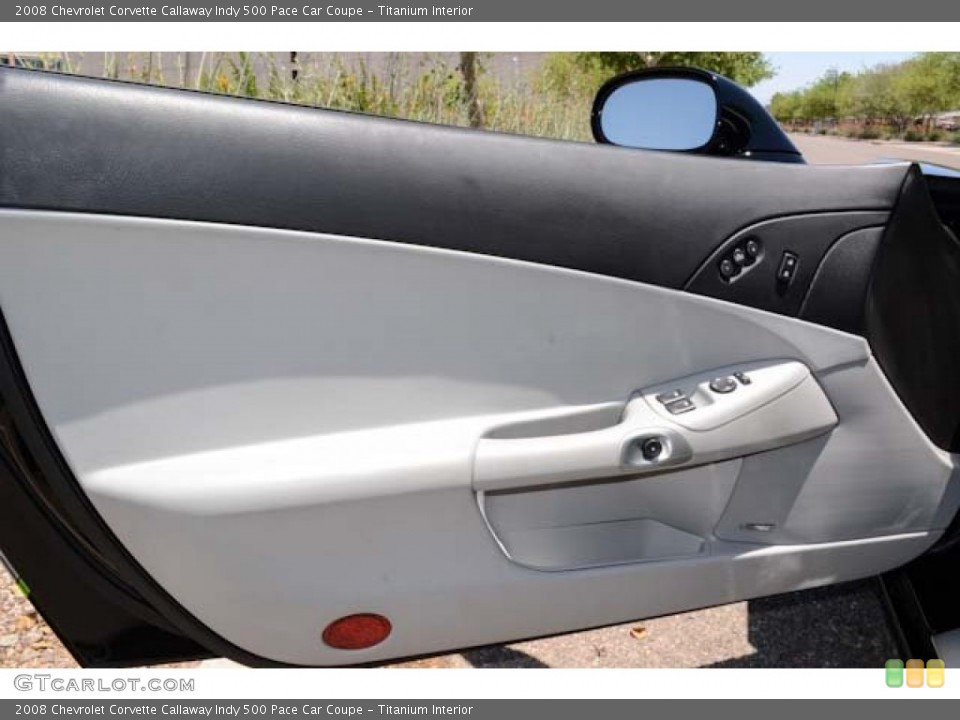 Titanium Interior Door Panel for the 2008 Chevrolet Corvette Callaway Indy 500 Pace Car Coupe #65326925